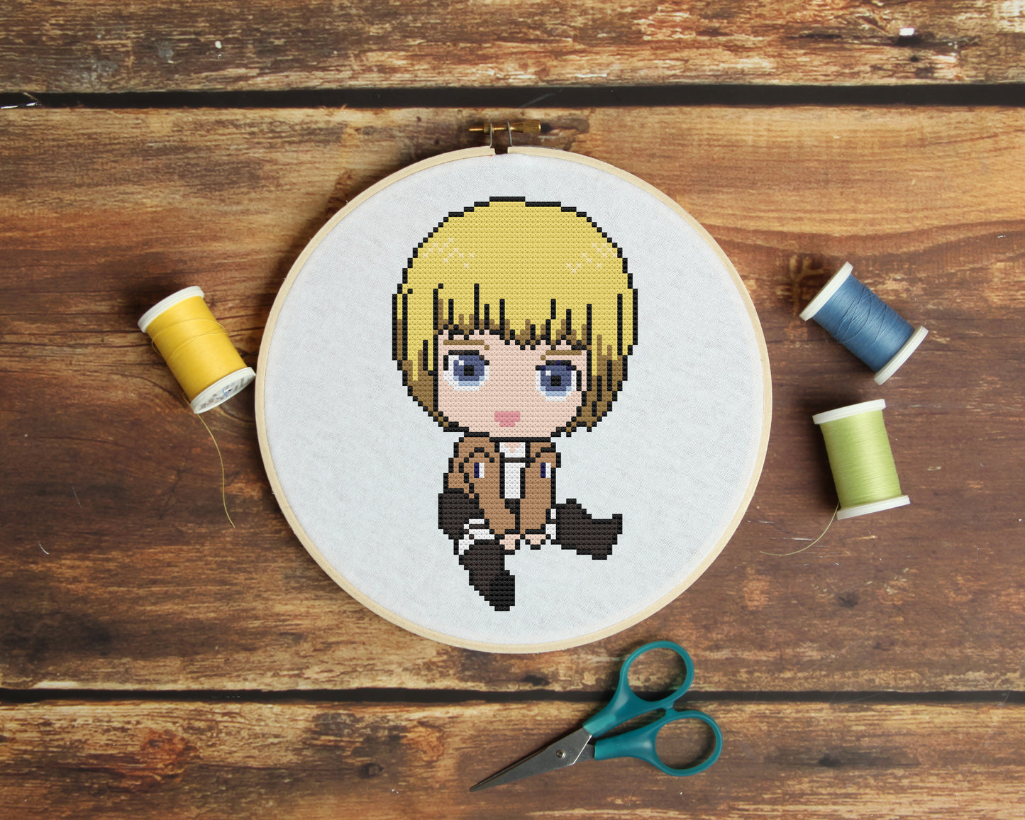 Armin Arlert from Attack on Titan Cross Stitch Pattern