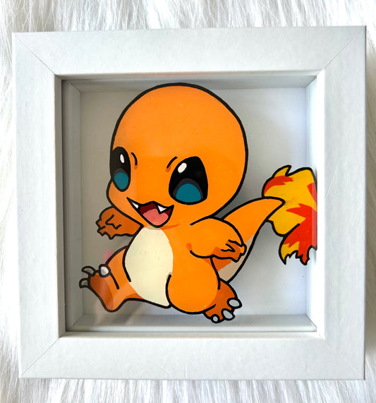 Charmander Pokemon Glass Painting