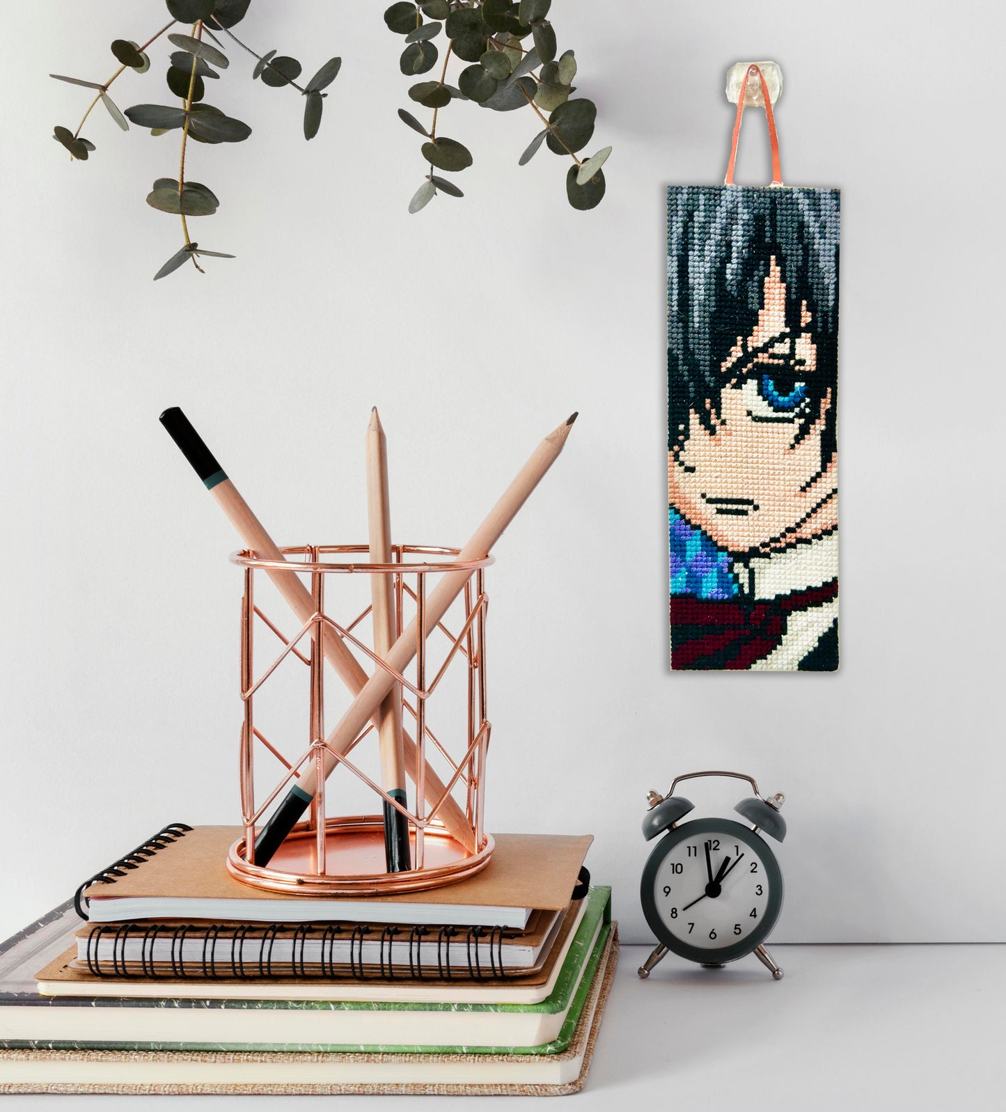 Ciel Cross Stitched Bookmark / Wall Hanging