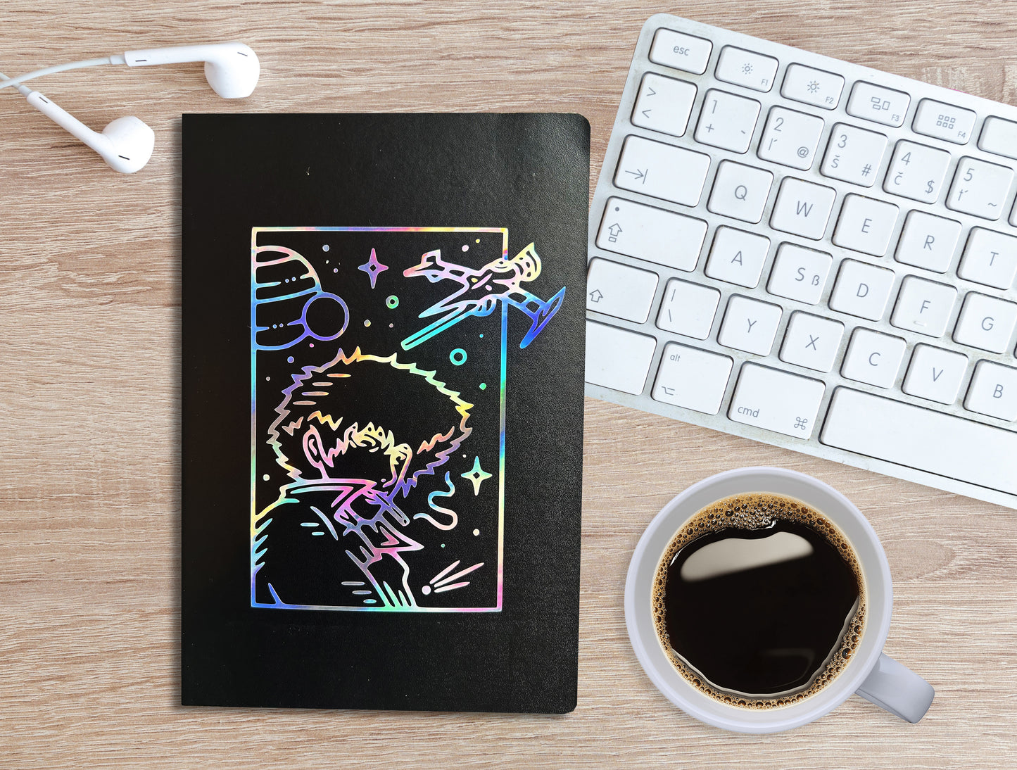 Cowboy Bebop A5 Rainbow Holo Foiled Notebook - Lined