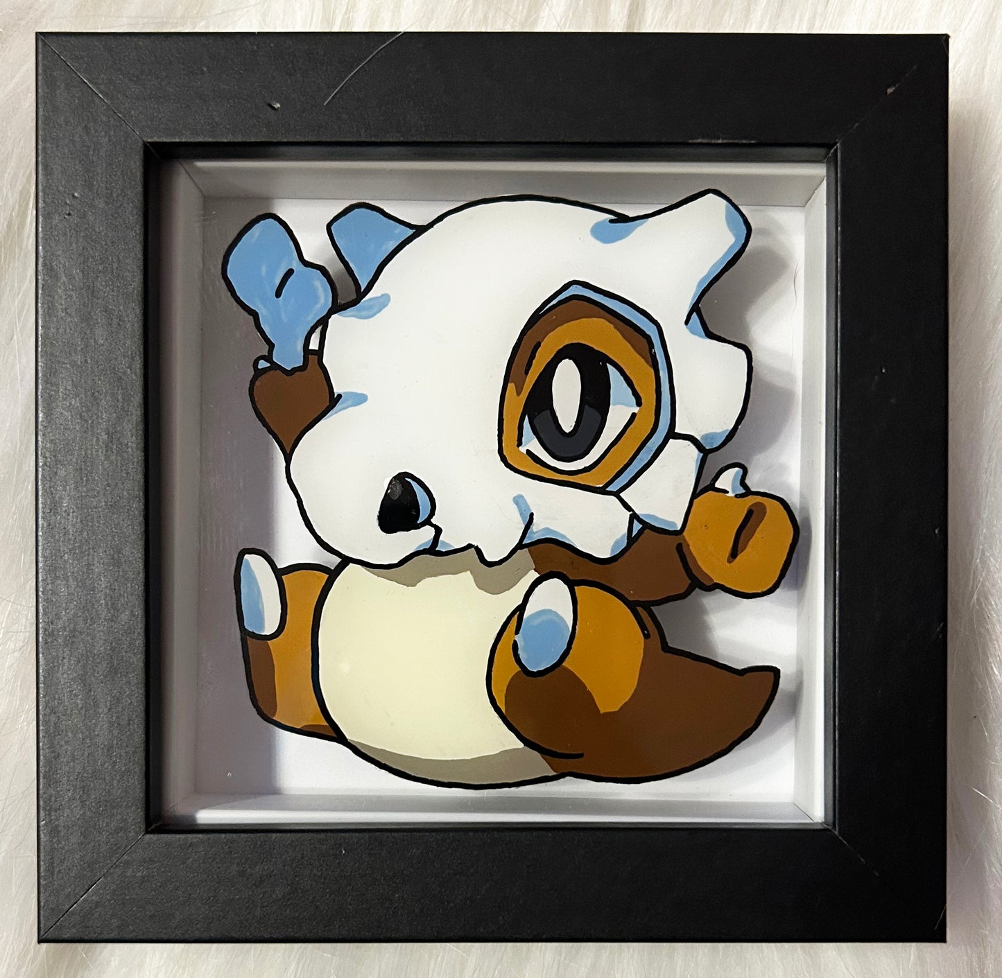 Cubone Pokemon Glass Painting