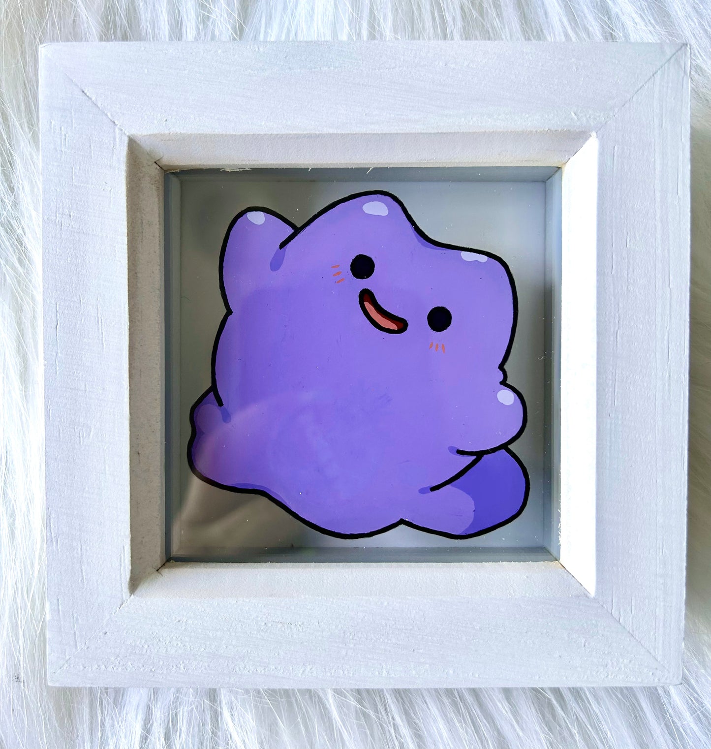 Ditto Pokemon Glass Painting