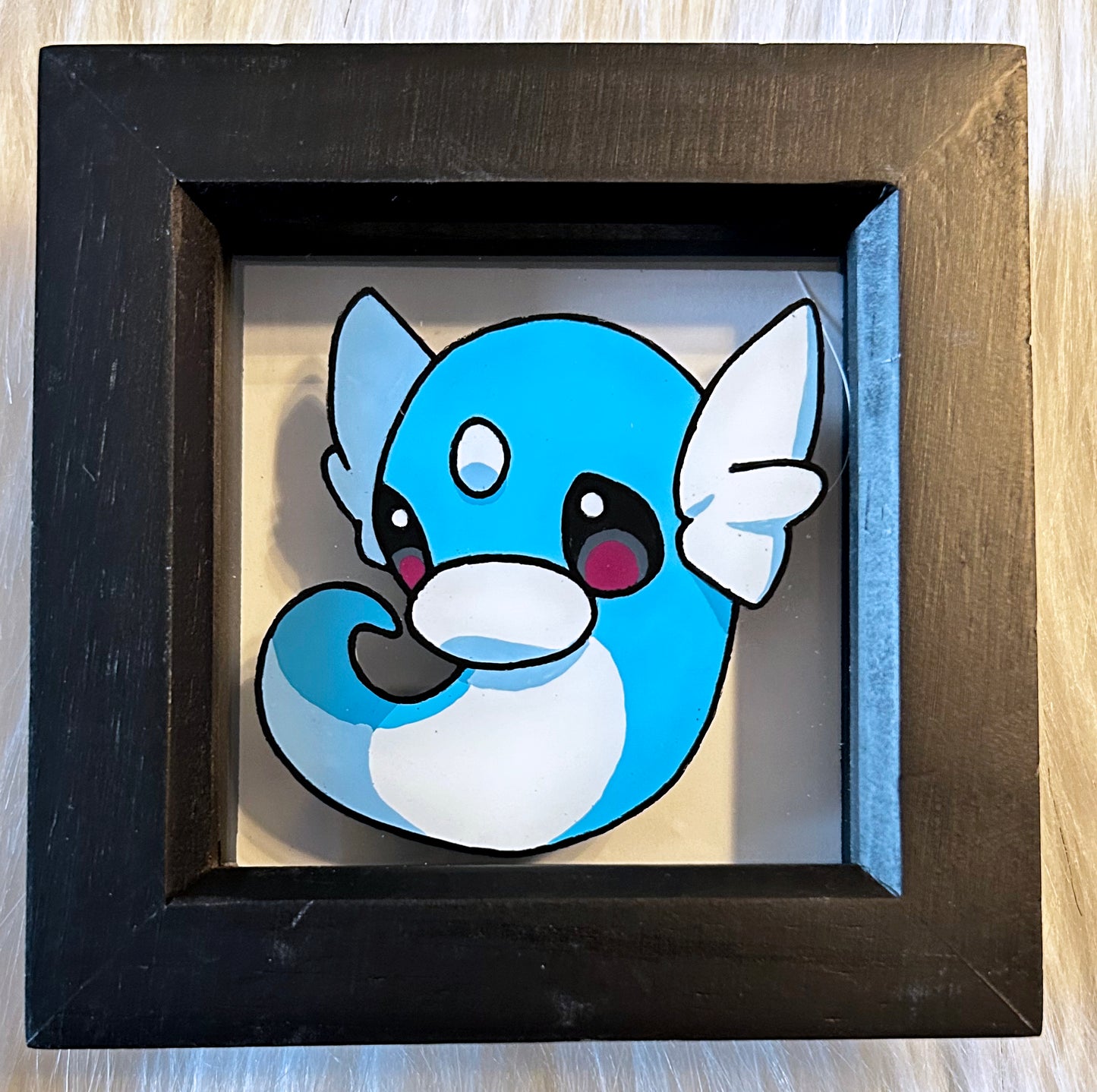 Dratini Pokemon Glass Painting