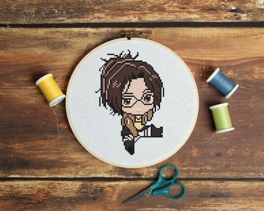 Hanji Zoe from Attack on Titan Cross Stitch Pattern