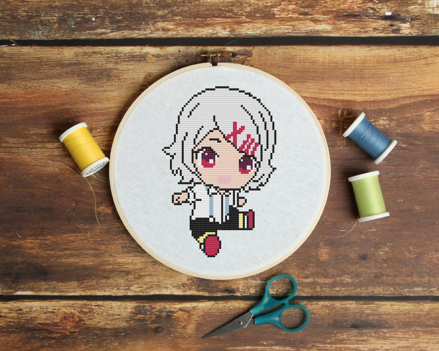 Juuzou from Tokyo Ghoul Cross Stitch Pattern