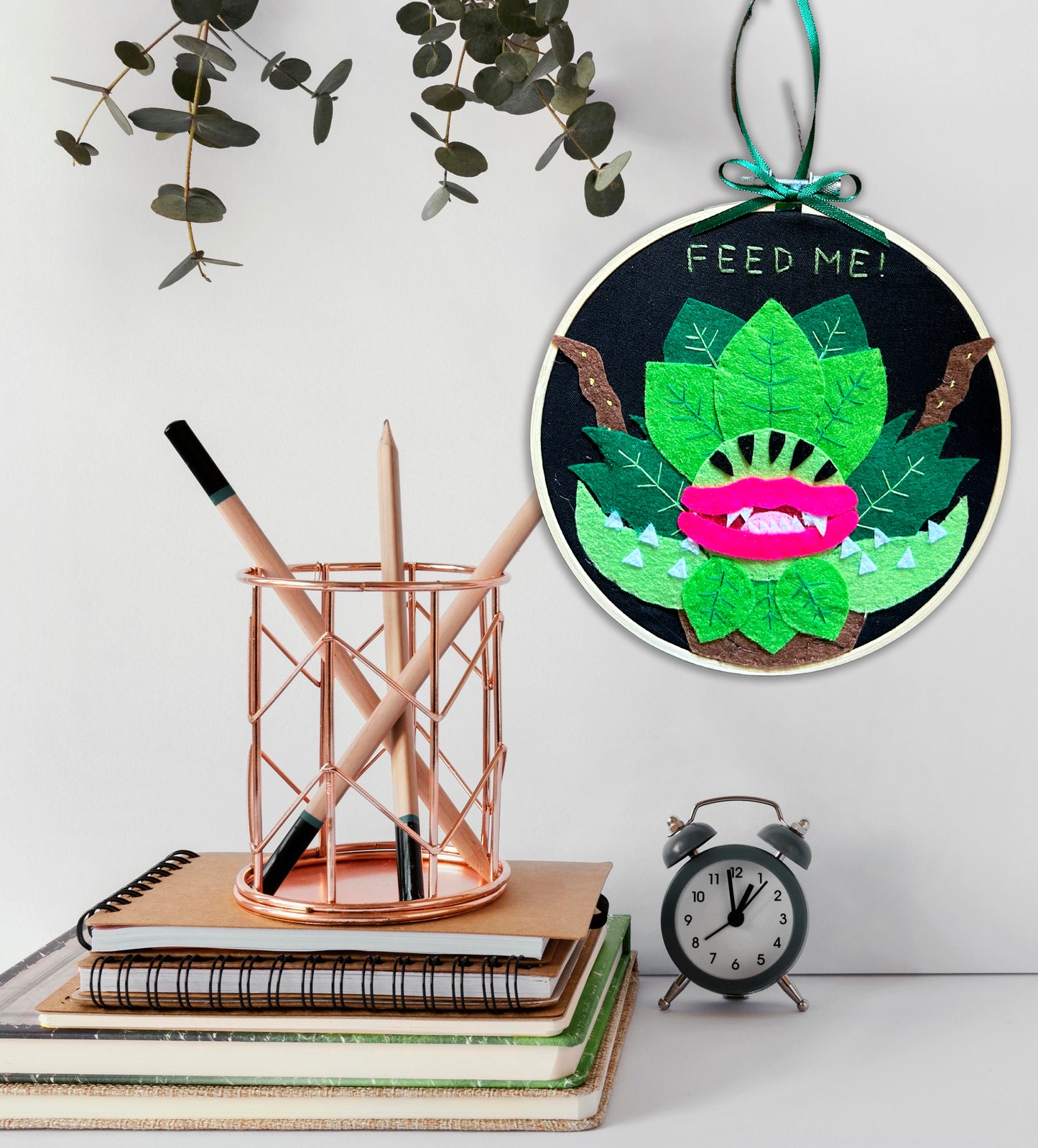 Audrey II - Little Shop Of Horrors Felt Embroidery Hoop