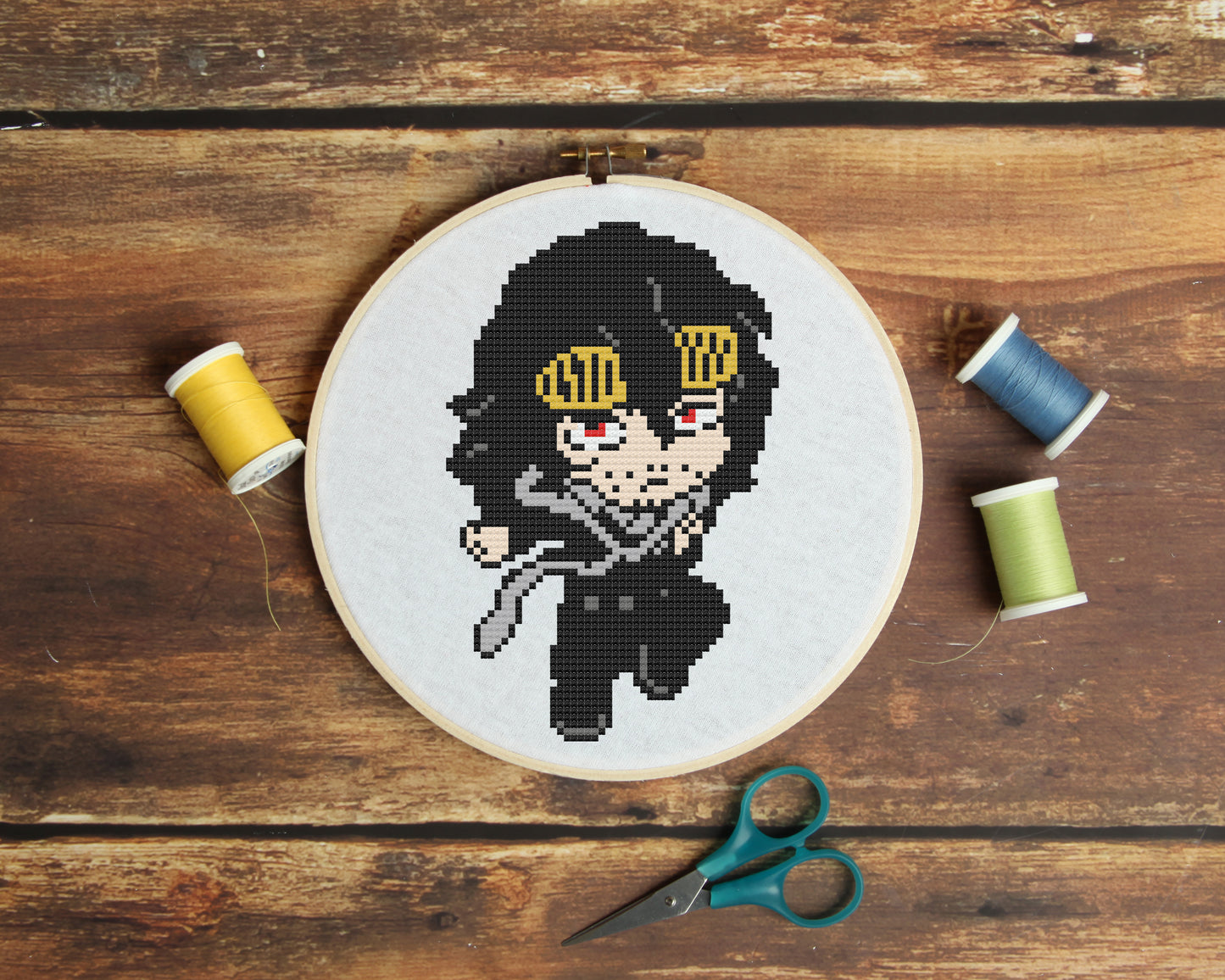 Mr Aizawa from My Hero Academia Cross Stitch Pattern