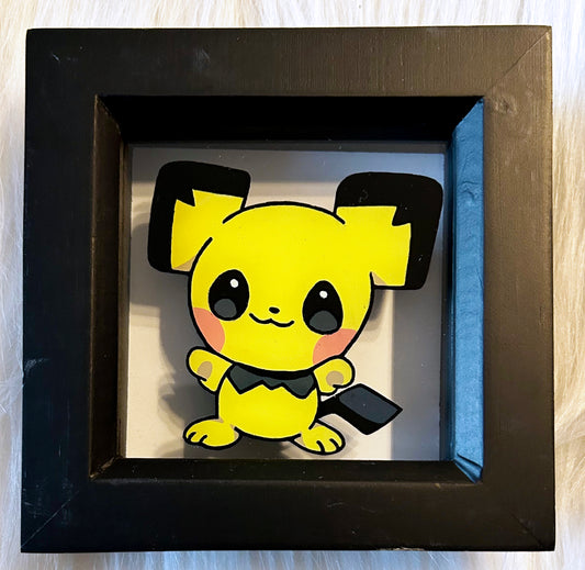 Pichu Pokemon Glass Painting