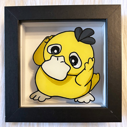 Psyduck Pokemon Glass Painting