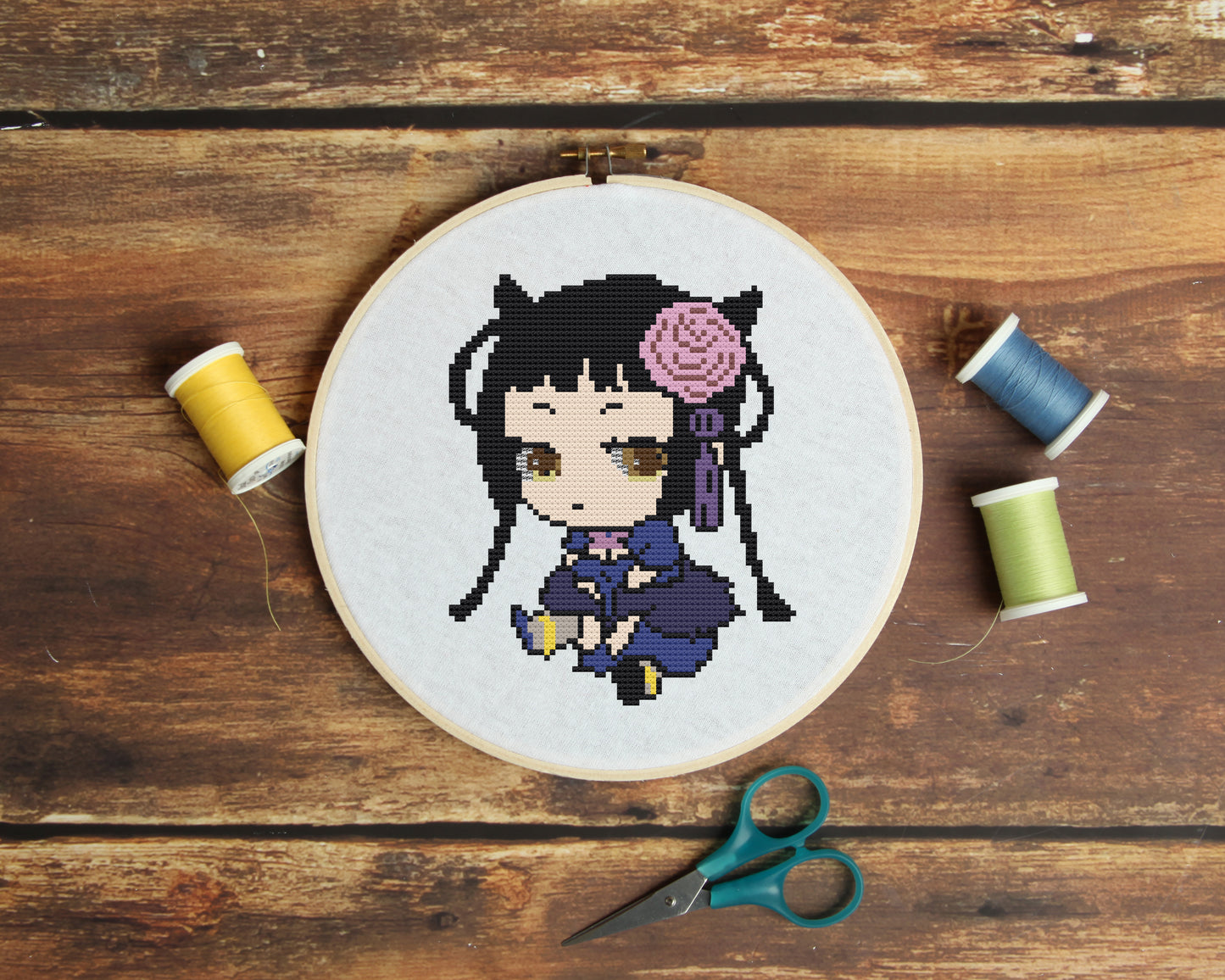 Ran Mao from Black Butler Cross Stitch Pattern