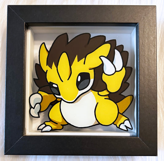 Sandslash Pokemon Glass Painting