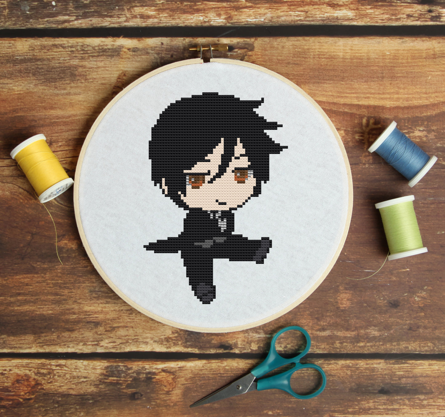 Sebastian Michaelis from Black Butler Cross Stitch Pattern