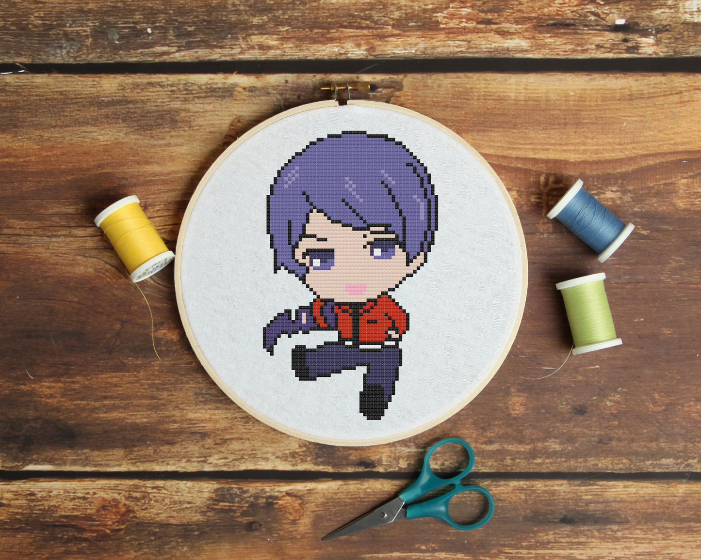 Shuu from Tokyo Ghoul Cross Stitch Pattern