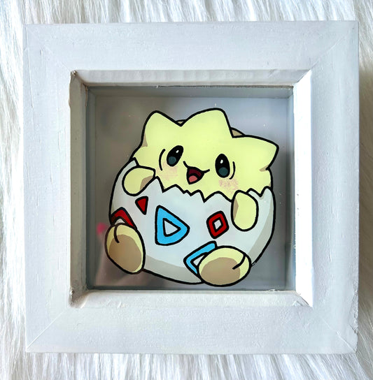 Togepi Pokemon Glass Painting