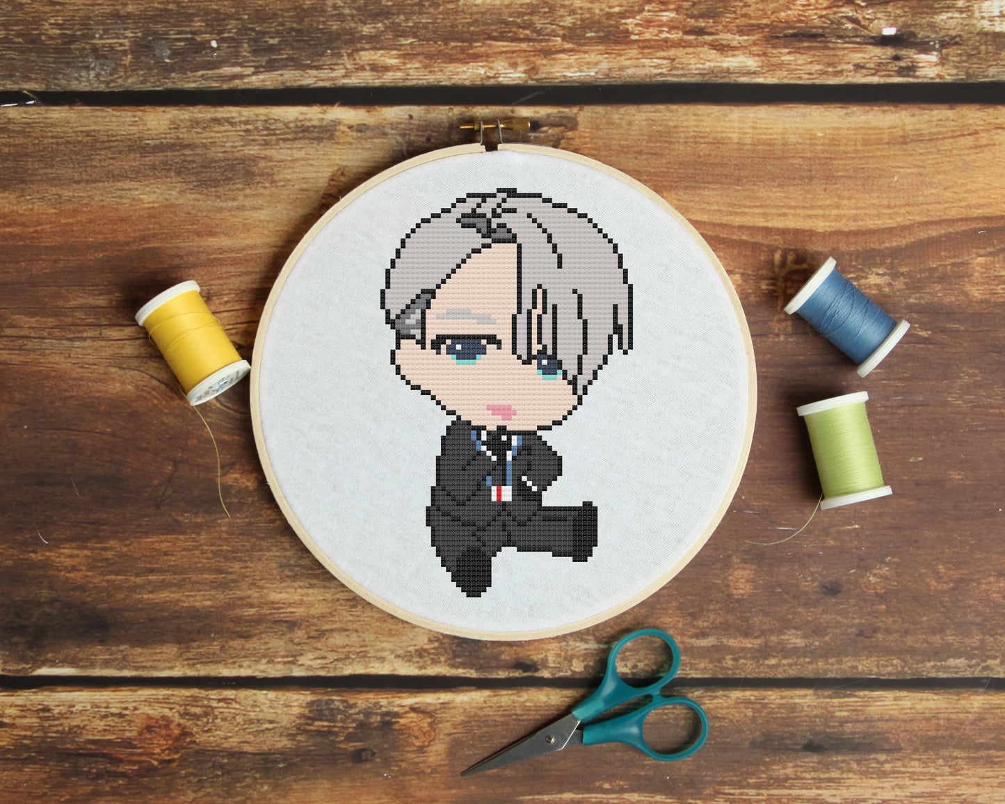 Viktor Nikiforov from Yuri On Ice Cross Stitch Pattern